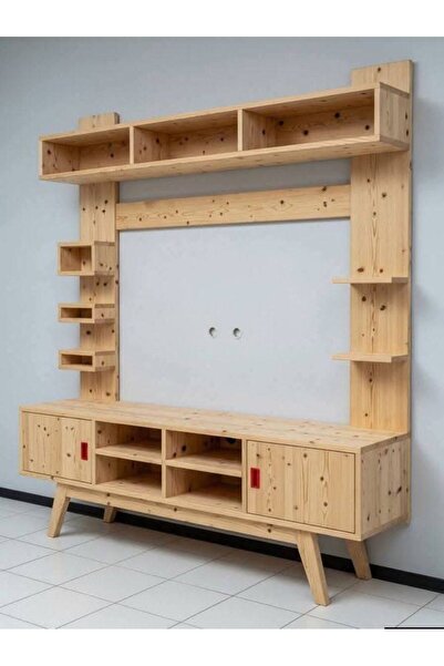 HİKİOE MASİF AHŞAP TV ÜNİTESİ