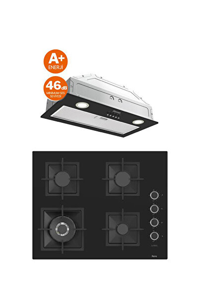 Ferre MEGA PLUS SERİSİ 2'Lİ CAM ANKASTRE SET OCAK + GÖMME ASPİRATÖR (SC405-D0...