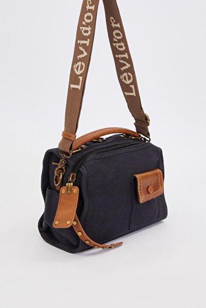 Levidor Black Double Strap Handbag