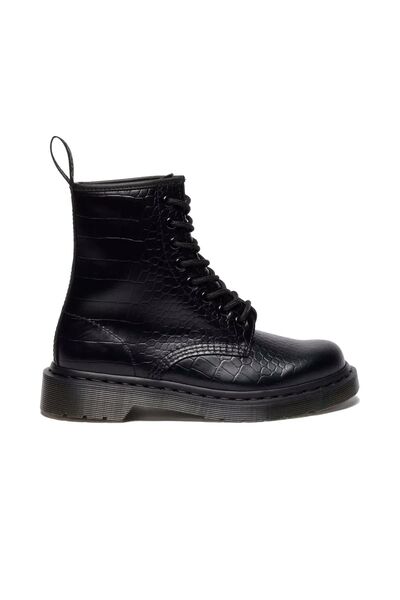 Dr. Martens 1460 Кроко Черен Атлас Крокодил Релеф 42679001, Унисекс