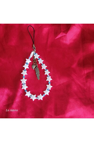 LO ADORO إكسسوار هاتف على شكل قلب وفراشة وقطة، حزام هاتف للنساء، سلسلة مفاتيح...