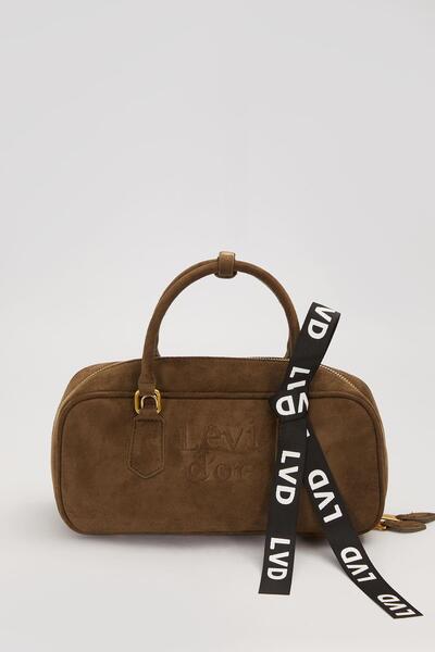 Levidor Khaki Snap Strap Shoulder Bag