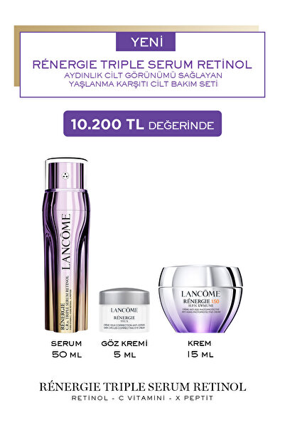 Lancome Renergie Triple Serum Retinol Cilt Bakım Seti 3614274771374