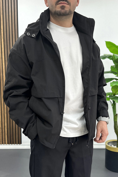 Edwox Jachetă sezonieră cu glugă pentru bărbați Edw449