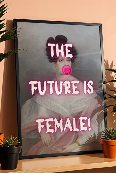 Saturn Viitorul este feminin Tablou înrămat Femeia viitorului Artă feministă ...