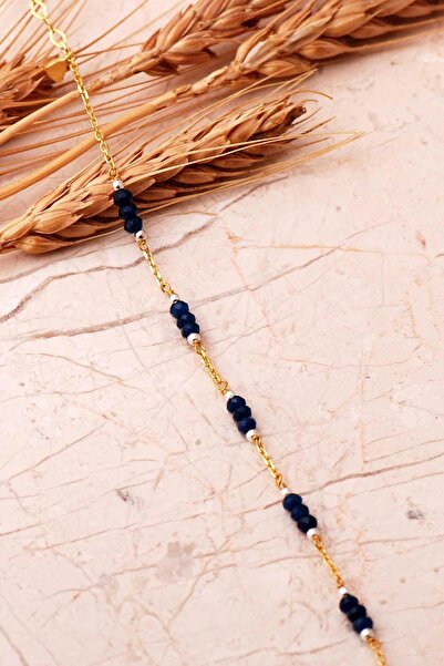 Sümer Telkari Dizgi Taşlı Altın Yaldızlı 925 Ayar Gümüş Bileklik 4864