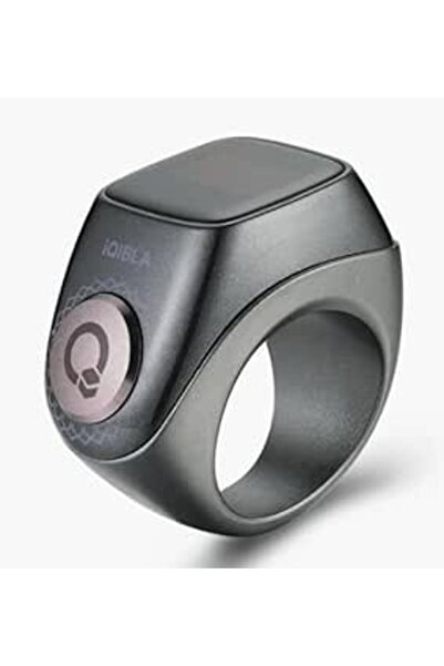Generic Smart Tasbih Zikr Aluminum Ring 18mm - Black Gray