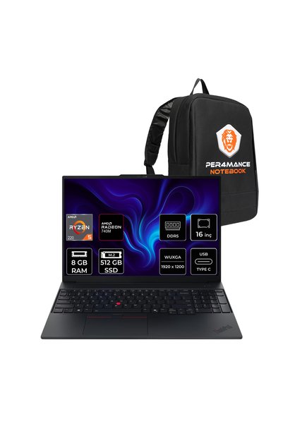 LENOVO Thinkpad E16 Ryzen 5 220 8GB RAM 512GB SSD 16" FHD+ FreeDOS 21ST0058TX...
