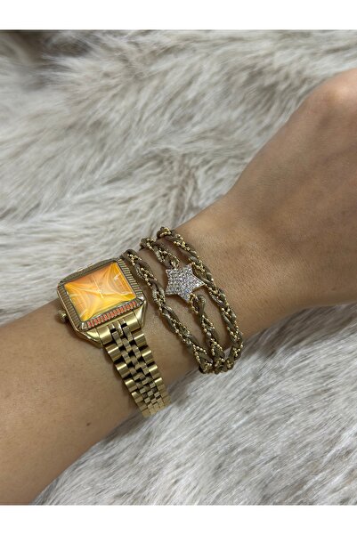 Lal by SP Designs Gold Detaylı İp Bileklik