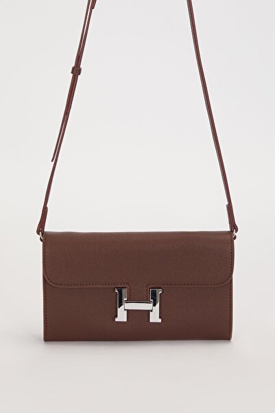 Levidor Camel Kenar Dikiş Detaylı Omuz Çantası