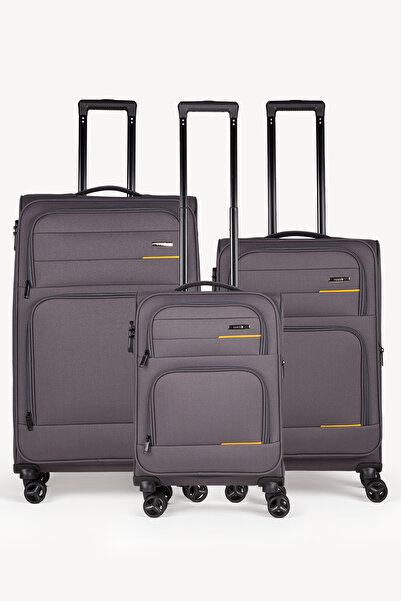 Fossil Kumaş Ultra Hafif Şifreli Körüklü Kendi Etrafında Dönebilen Valiz Seti...