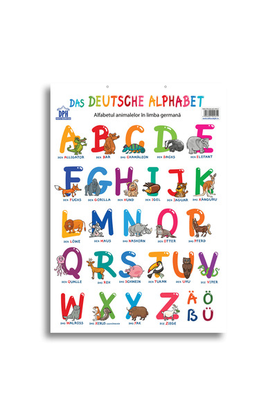Editura DPH Plansa - Alfabetul animalelor in limba germana
