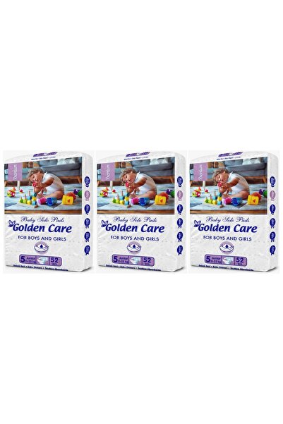 Golden SET 3 PIECES - Junior Diapers, Size 5 (11-25 kg), 52 Count