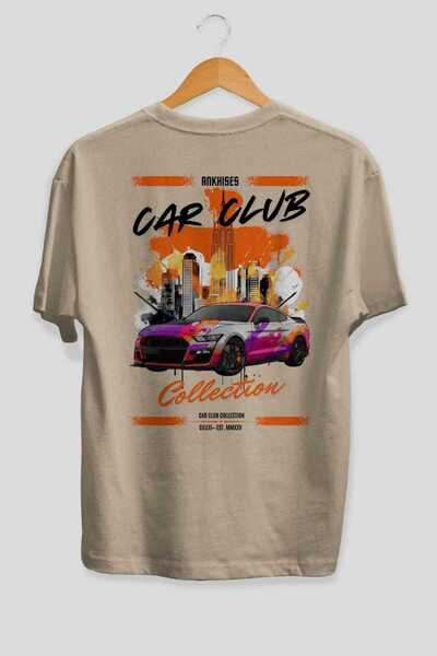 Ankhises Araba Club Series 24 Back Printed Oversize T-Shirt 100% Cotton Men's...