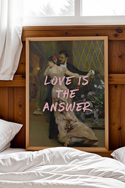 Saturn Tablou înrămat „Sfârșitul balului” „Dragostea este răspunsul” Cuplu re...