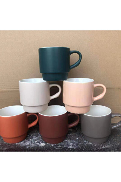 Generic Ceramic Coffee Mug Set of 5 Coffee Cups with Ergonomic Handle,Multipl...