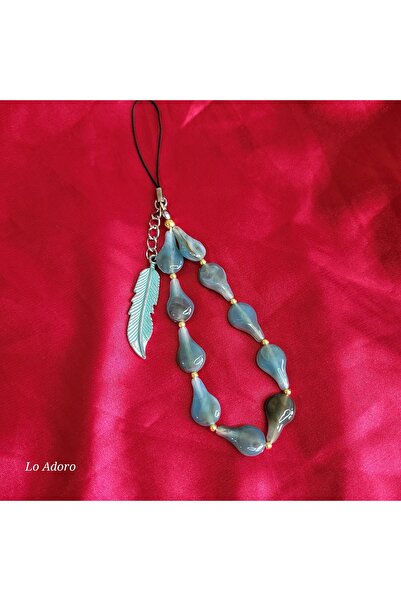 LO ADORO Phone Charm Heart Butterfly Cat Yoga Woman Phone Lanyard Strap Keych...