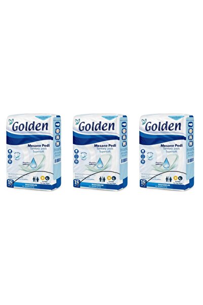 Golden SET 3 PIECES - Urinary Incontinence Pads - 15 Pack