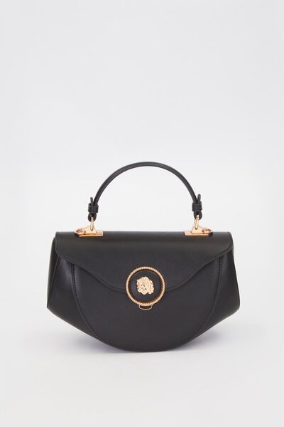 Levidor Black Geometric Model Handbag