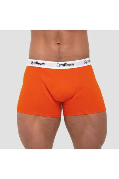 GymBeam Boxeri Essentials pentru bărbați, pachet de 3 bucăți, portocalii