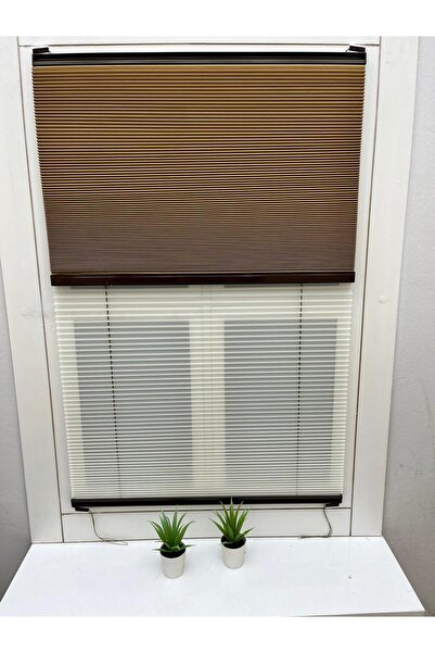 YAZAR HOME Honeycomb(BAL PETEĞİ)Çiftli Sistem Gece-Gündüz%100 Karartma Ve Isı...