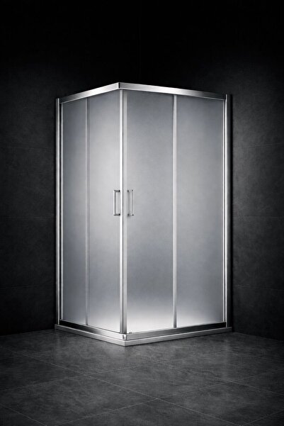 DOCCİA BELLA BANYO Duşakbin (parlak) alüminyum H:190 5 mm temperli buzlu cam