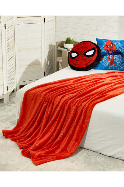 REDTAG Kids Red Spiderman Embossed Blanket