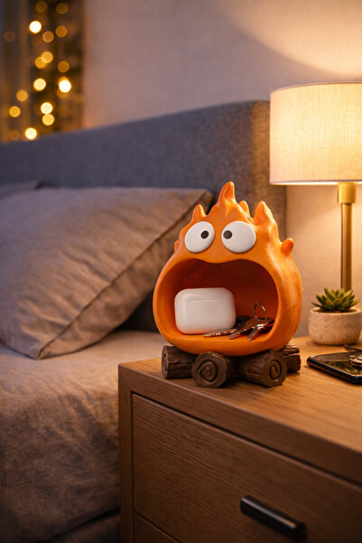 Mayah Concept سلسلة مفاتيح على شكل نار ومنظمة للإكسسوارات / منظم سطح المكتب ل...