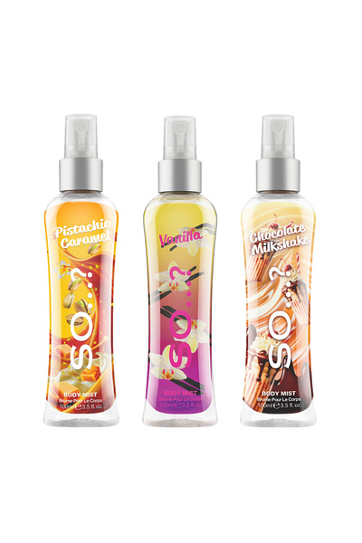 So Fragrance So…? Pistachio Caramel, Vanilla, Chocolate Milkshake Vücut Sprey...