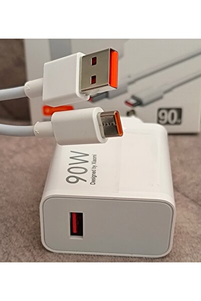 Kotenart Xiaom Redmi Uyumlu 90 Watt Destekli Turbo Hızlı Şarj Aleti Seti Type...