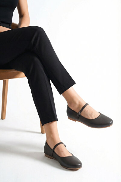 BIG OCEAN Hakiki Deri Ortopedik Baretli Babet Günlük Ayakkabı