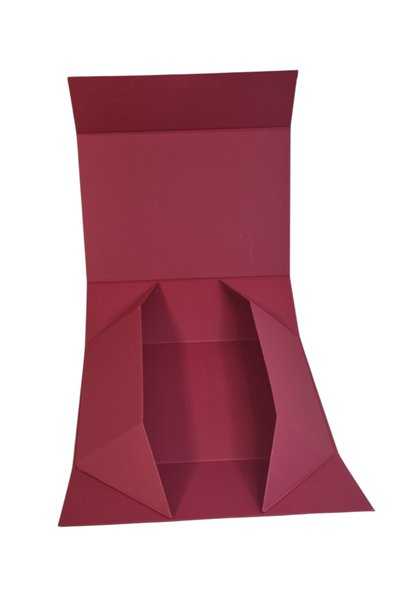 Corolla Packaging Red Foldable Gift Box with Magnetic Closure