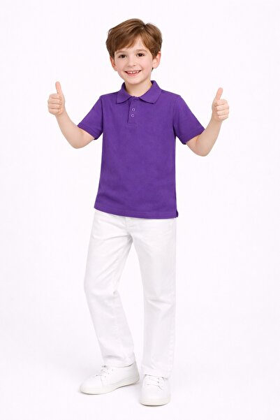 Nacar Erkek Çocuk 23 Nisan 29 Ekim Kısa Kol Lakost&Beyaz Pantolon Gösteri Tak...