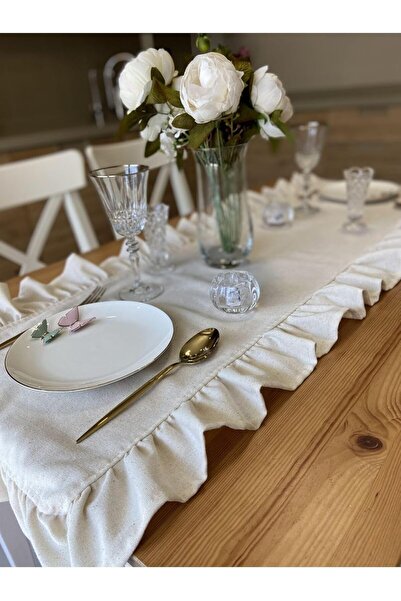 ENESSA Runner 40X110 cm 100% Cotton Natural Natural Fabric