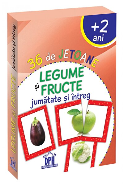 Editura DPH 36 de Jetoane - Legume si Fructe (jumatate si intreg)