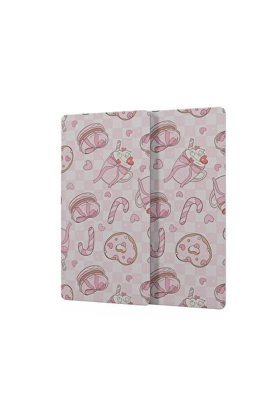 Decovetro Glass Coffee Tableware Presentation Tray Set of 2 Love Series Sugar...