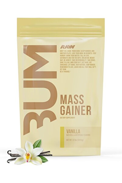 RAW مسحوق بروتين لزيادة الوزن من سلسلة CBUM - بنكهة الفانيليا (12 رطلاً / 20 ...