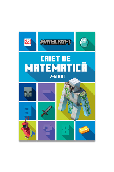 Editura DPH Minecraft - Caiet de matematica 7-8 ani