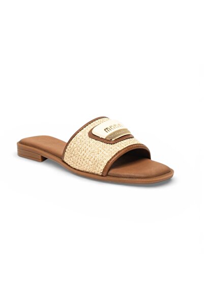 YNS STORE Wicker Slippers 00125 Tan