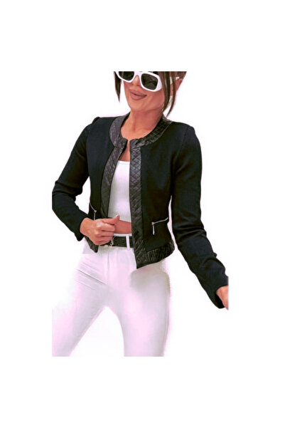 River Flower S024 jacket, black color, size 40