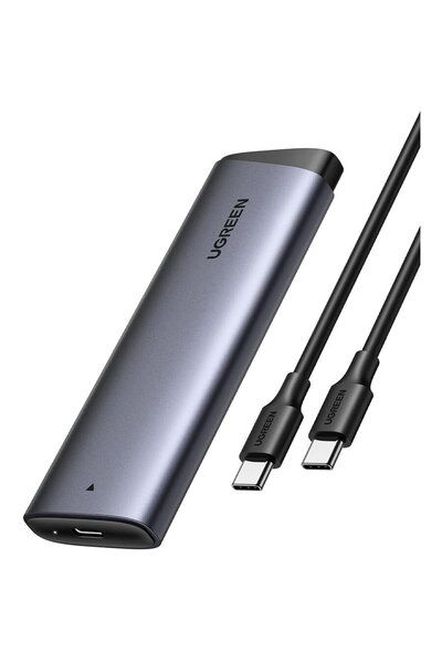 Ugreen SSD Enclosure, M.2 NVMe, 10Gbps - CM767 (35267) - Grey