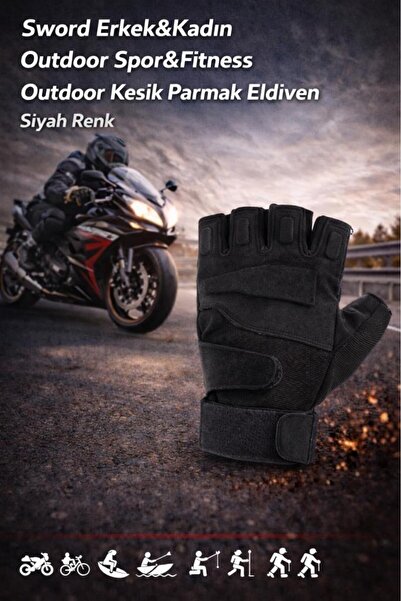 SINGLE SWORD Рукавички з відрізаними пальцями для чоловіків та жінок Outdoor ...