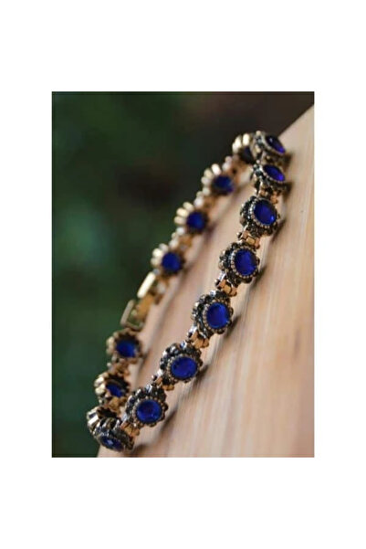Stoneage Black Diamond Ve Safir Mavi Taşlı Bileklik