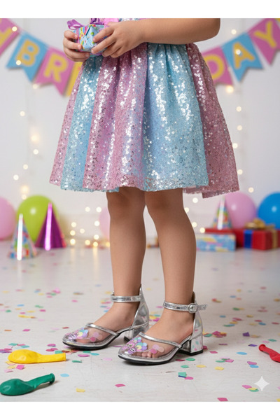 patik ayakkabı Girls' Birthday Party Shoes with Heels