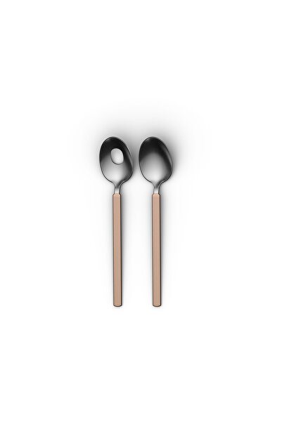 Berghoff طقم تقديم السلطة من هوم بيلي مكون من قطعتين باللون الوردي الساخن