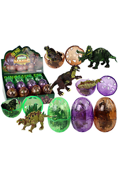 Three top online Figurină dinozaur ou 3 culori 9 cm