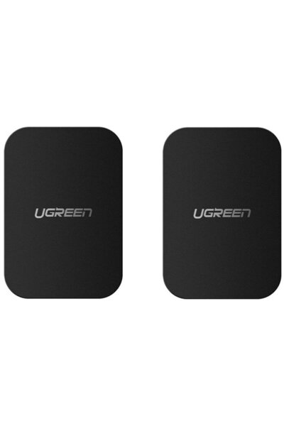 Ugreen Magnetic Phone Holder Metal Plate Set 2x Black