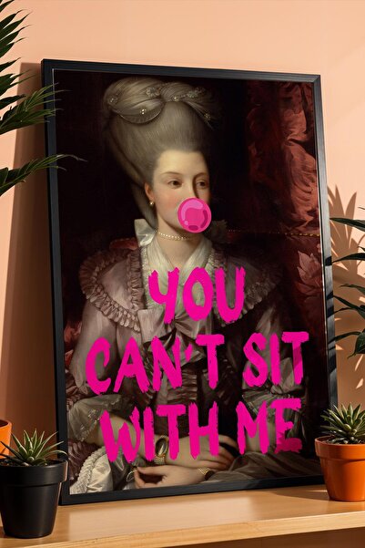 Saturn Δεν μπορείς να καθίσεις μαζί μου Πίνακας με κορνίζα Διασκεδαστικό κλασ...