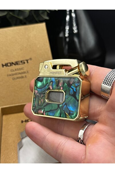 NikaŞ Orijinal Kutulu Yandan Basmalı Tasarım Honest Yeşil Renk Benzinli Çakma...
