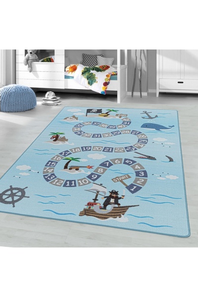 Talis Килим за игра син V1 80x120 см